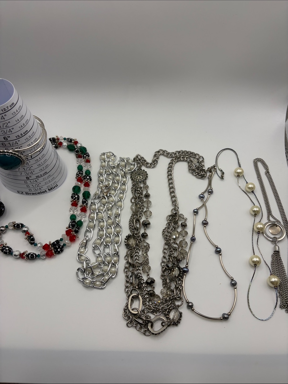 Silver Tone Costume Jewelry Lot